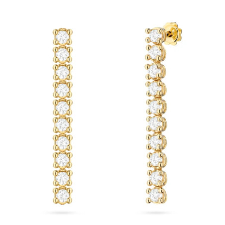 585 gold flower earrings with a 0.20ct diamond GoldJewellery