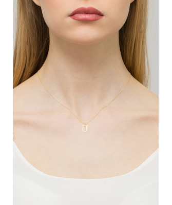 14k gold celebrity test (14k) small U diamond