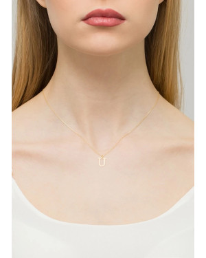 14k gold celebrity test (14k) small U diamond