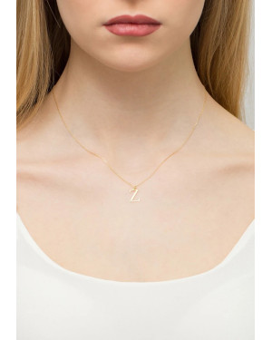 Gold celebrity necklace 14k (14k) small With diamond