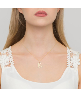 Gold celebrity 14k (14k) large K diamond