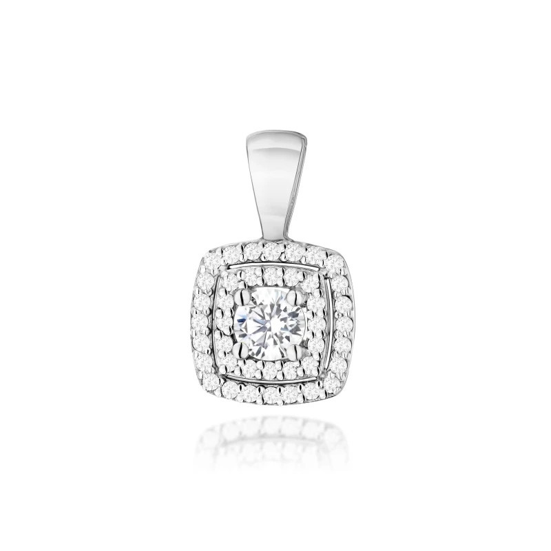 585 gold flower earrings with a 0.20ct diamond GoldJewellery