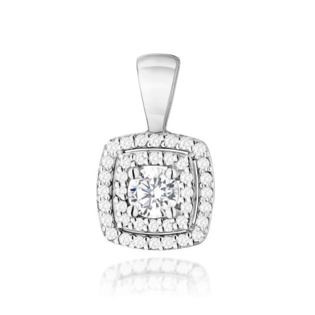 585 gold flower earrings with a 0.20ct diamond GoldJewellery