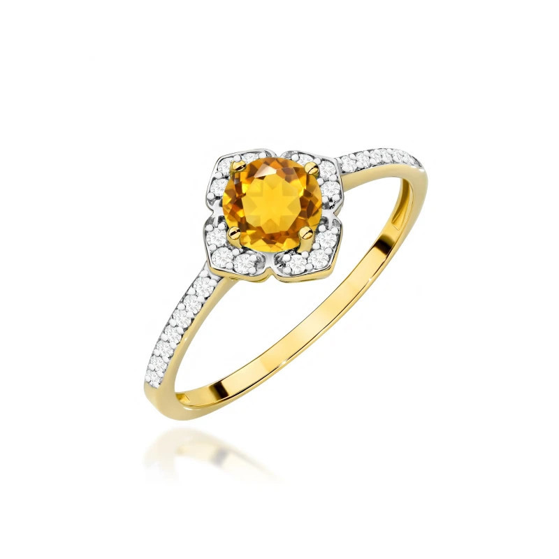 585 gold ring with a 0.50ct diamond with a certificate GoldJewellery 585 gold ring with a 0.50ct diamond with a certificate GoldJewellery