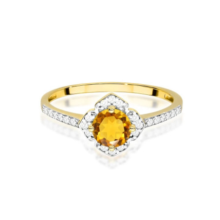 585 gold ring with a 0.50ct diamond with a certificate GoldJewellery