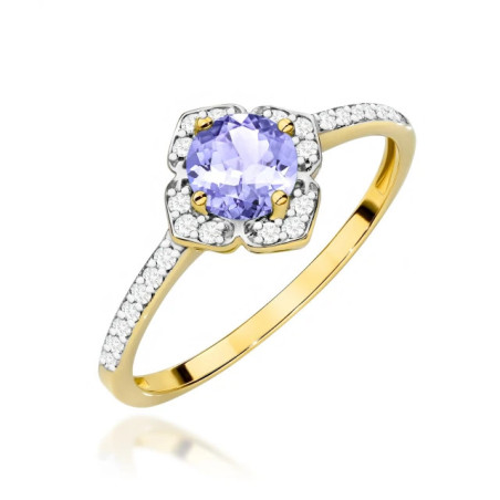 585 gold ring with a 0.50ct diamond with a certificate GoldJewellery