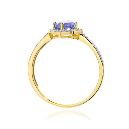 585 gold ring with a 0.50ct diamond with a certificate GoldJewellery