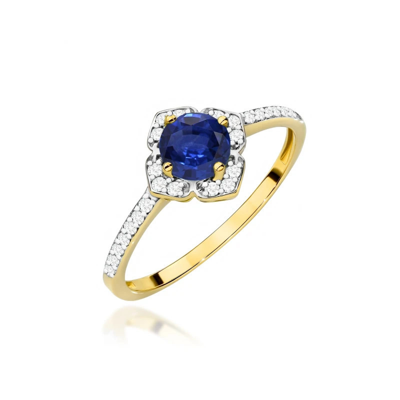 585 gold ring with a 0.50ct diamond with a certificate GoldJewellery