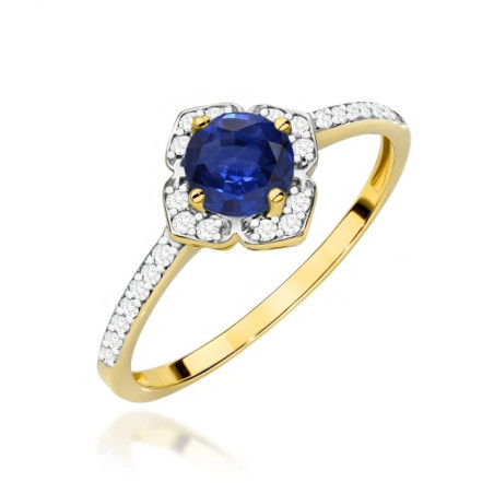 585 gold ring with a 0.50ct diamond with a certificate GoldJewellery
