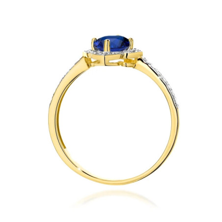 585 gold ring with a 0.50ct diamond with a certificate GoldJewellery