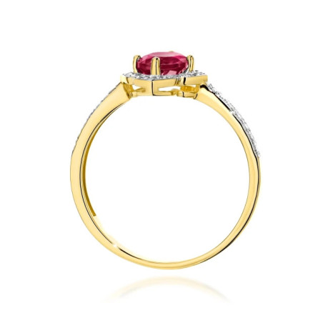 585 gold ring with a 0.50ct diamond with a certificate GoldJewellery