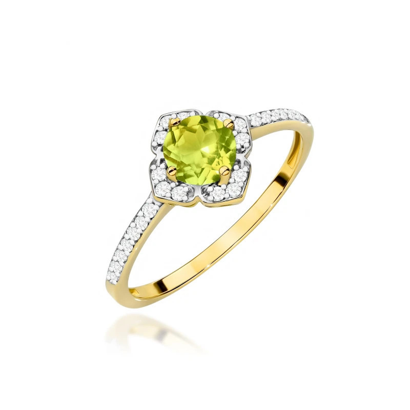 585 gold ring with a 0.50ct diamond with a certificate GoldJewellery