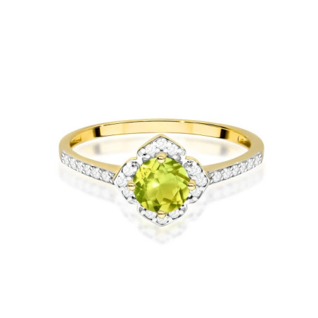 585 gold ring with a 0.50ct diamond with a certificate GoldJewellery