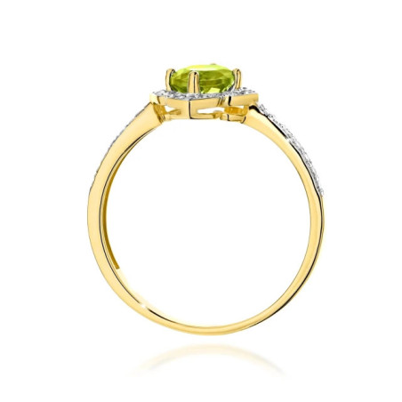 585 gold ring with a 0.50ct diamond with a certificate GoldJewellery