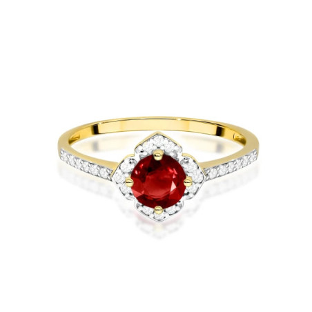 585 gold ring with a 0.50ct diamond with a certificate GoldJewellery