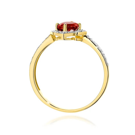 585 gold ring with a 0.50ct diamond with a certificate GoldJewellery