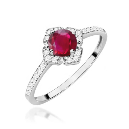 585 gold ring with a 0.50ct diamond with a certificate GoldJewellery