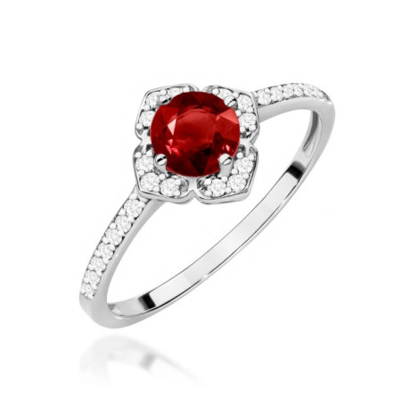 585 gold ring with a 0.50ct diamond with a certificate GoldJewellery