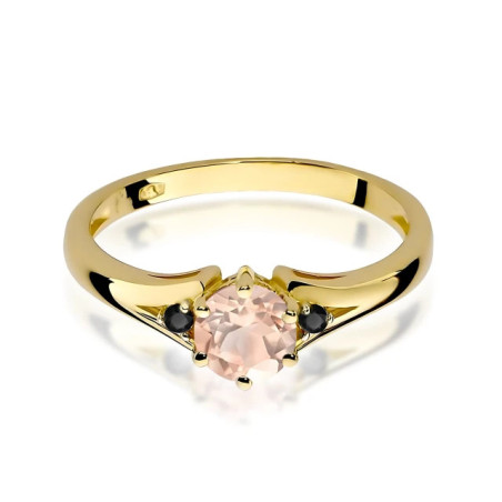 585 gold ring with a 0.50ct diamond with a certificate GoldJewellery