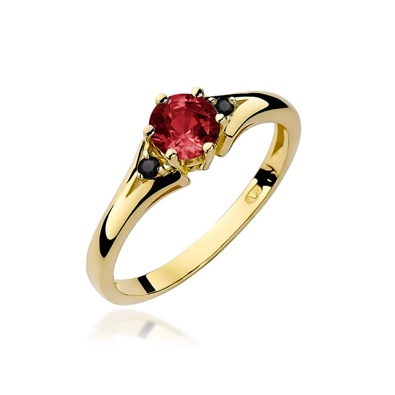 585 gold ring with a 0.50ct diamond with a certificate GoldJewellery 585 gold ring with a 0.50ct diamond with a certificate GoldJewellery