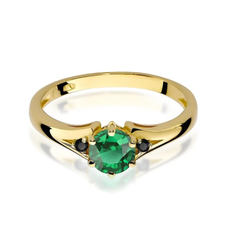 585 gold ring with a 0.50ct diamond with a certificate GoldJewellery