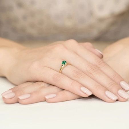 585 gold ring with a 0.50ct diamond with a certificate GoldJewellery