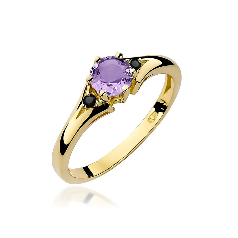 585 gold ring with a 0.50ct diamond with a certificate GoldJewellery 585 gold ring with a 0.50ct diamond with a certificate GoldJewellery