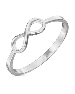 14k white gold infinity ring