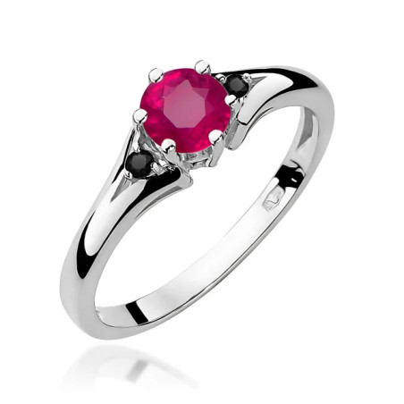 585 gold ring with a 0.50ct diamond with a certificate GoldJewellery
