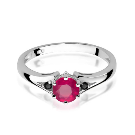 585 gold ring with a 0.50ct diamond with a certificate GoldJewellery