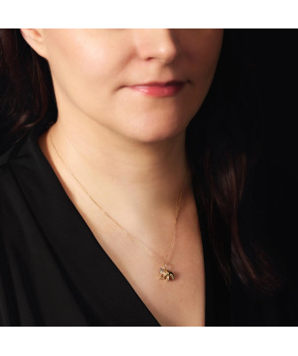 Fashionable gold pendant Elephant for luck 8k hallmark