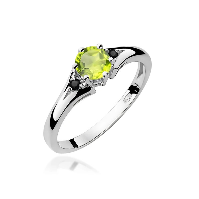 585 gold ring with a 0.50ct diamond with a certificate GoldJewellery