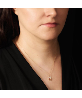 Fashionable gold heart pendant and ring 8k test