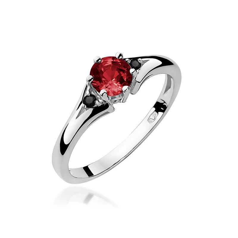 585 gold ring with a 0.50ct diamond with a certificate GoldJewellery