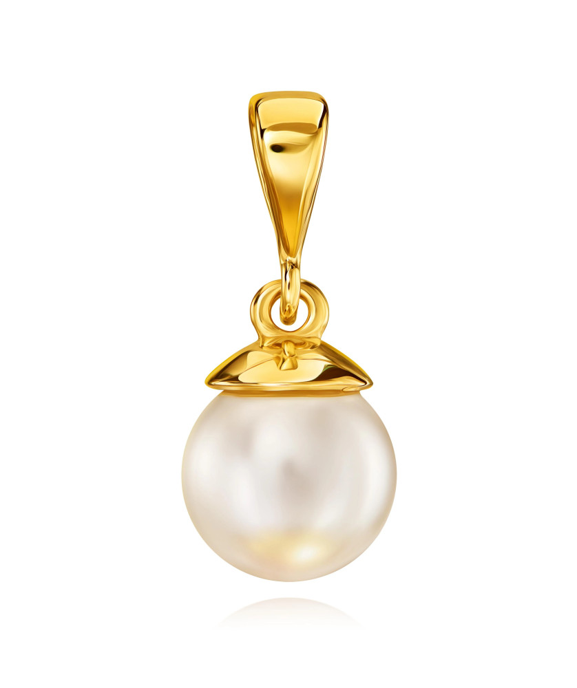 Gold pendant with Pearl 14k test