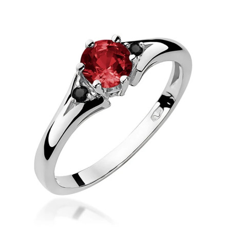 585 gold ring with a 0.50ct diamond with a certificate GoldJewellery