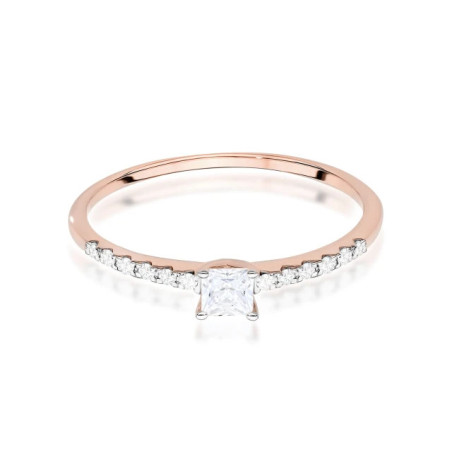 585 gold ring with a 0.50ct diamond with a certificate GoldJewellery