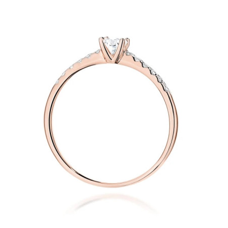 585 gold ring with a 0.50ct diamond with a certificate GoldJewellery