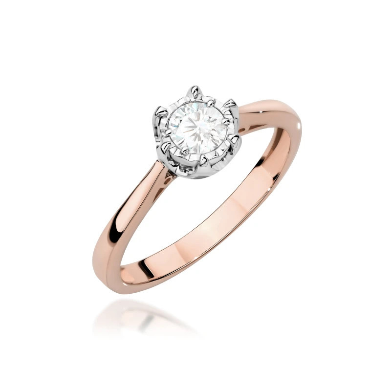 585 gold ring with a 0.50ct diamond with a certificate GoldJewellery 585 gold ring with a 0.50ct diamond with a certificate GoldJewellery