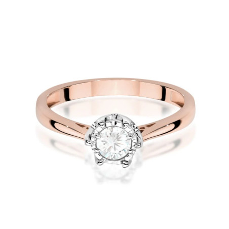 585 gold ring with a 0.50ct diamond with a certificate GoldJewellery