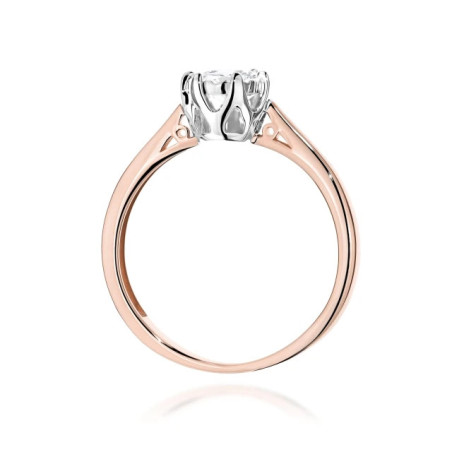 585 gold ring with a 0.50ct diamond with a certificate GoldJewellery