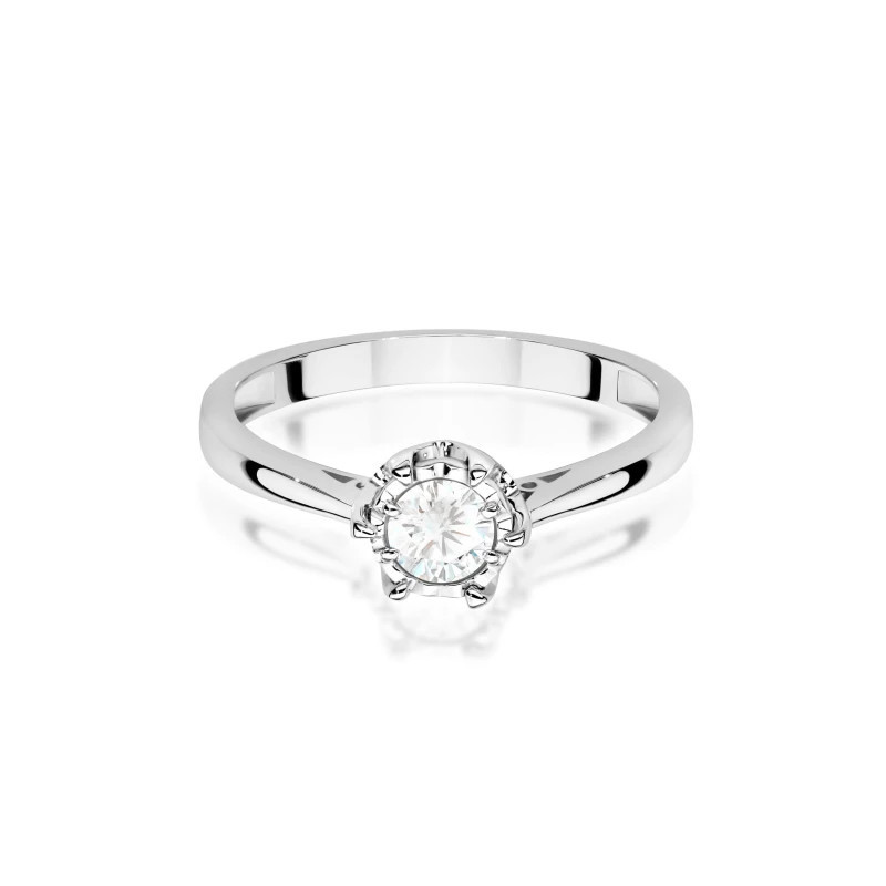 585 gold ring with a 0.50ct diamond with a certificate GoldJewellery 585 gold ring with a 0.50ct diamond with a certificate GoldJewellery