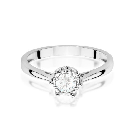 585 gold ring with a 0.50ct diamond with a certificate GoldJewellery