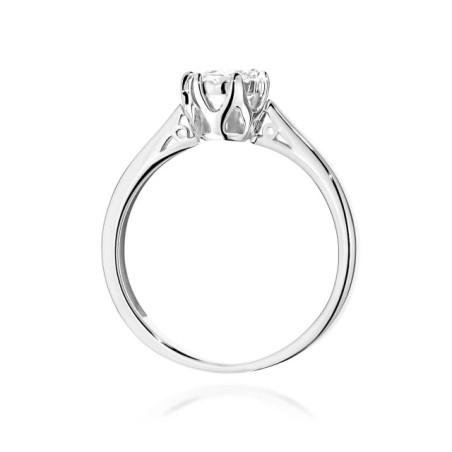 585 gold ring with a 0.50ct diamond with a certificate GoldJewellery