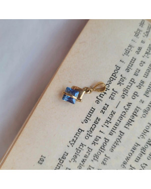 Gold azure pendant Band 14k