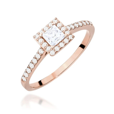 585 gold ring with a 0.50ct diamond with a certificate GoldJewellery