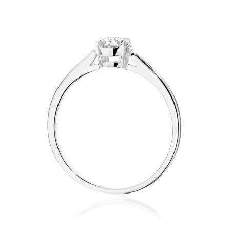 585 gold ring with a 0.50ct diamond with a certificate GoldJewellery