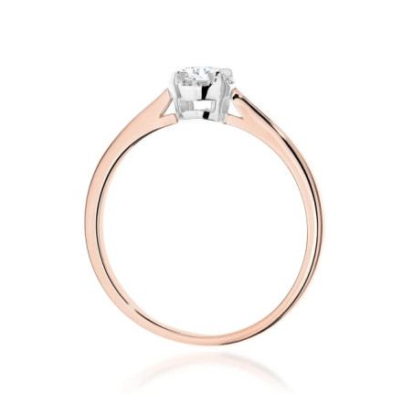 585 gold ring with a 0.50ct diamond with a certificate GoldJewellery