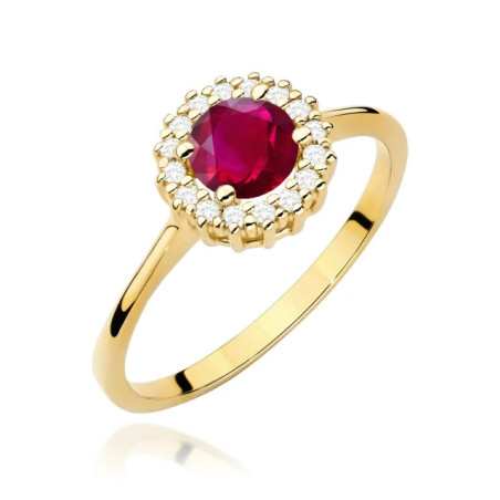 585 gold ring with a 0.50ct diamond with a certificate GoldJewellery