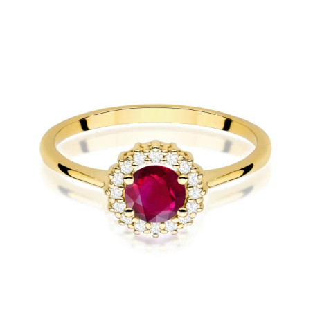 585 gold ring with a 0.50ct diamond with a certificate GoldJewellery
